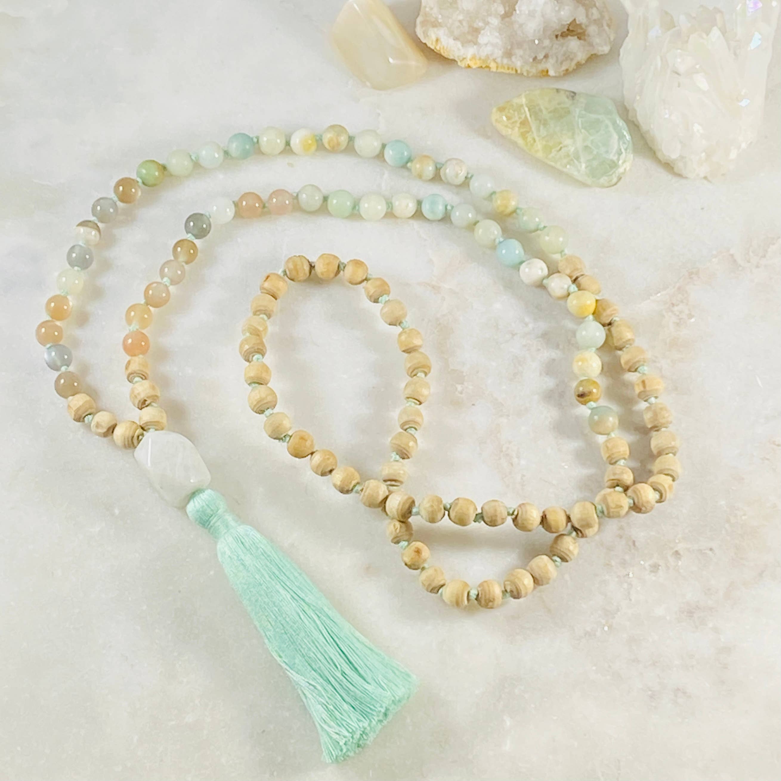 Sarah Belle - Wholesale Prayer Beads Necklace - Peace Mala1