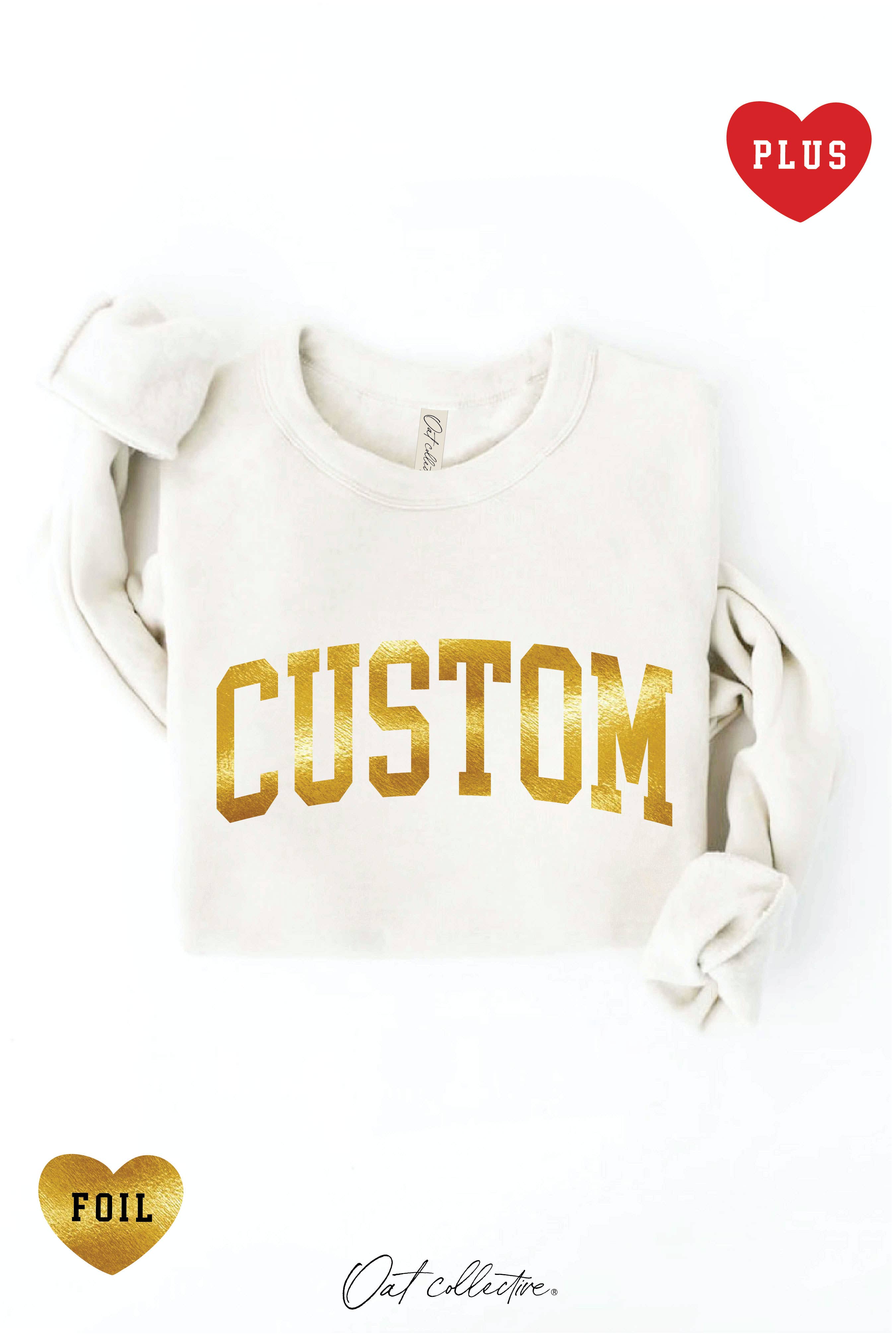 OAT COLLECTIVE - Wholesale Grafisch sweatshirt - Dames - CUSTOM FOLIE Plus Grafische Sweater4