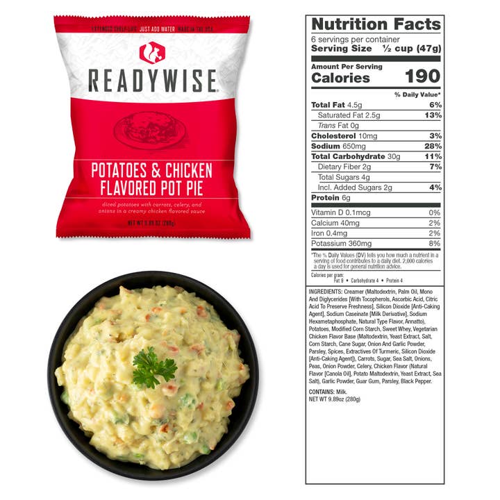 Ready Wise - Wholesale Food Storage Container - 7 Day Emergency Dry Bag 60 Servings Breakfast and Entrée Gra6