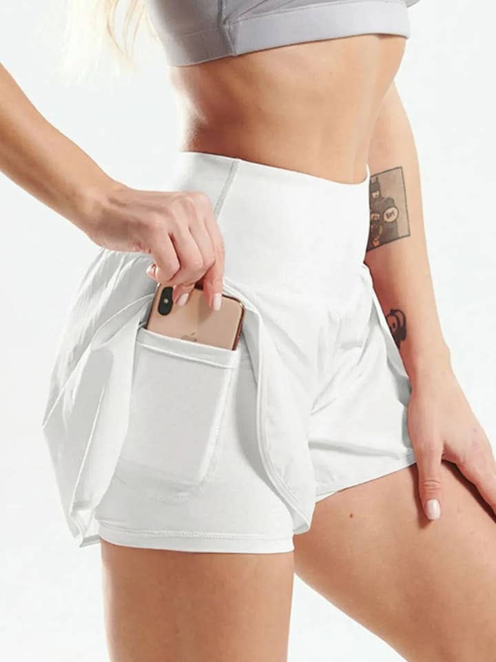 Pocketed High Waist Active Shorts for wholesale by Beyond Apparel