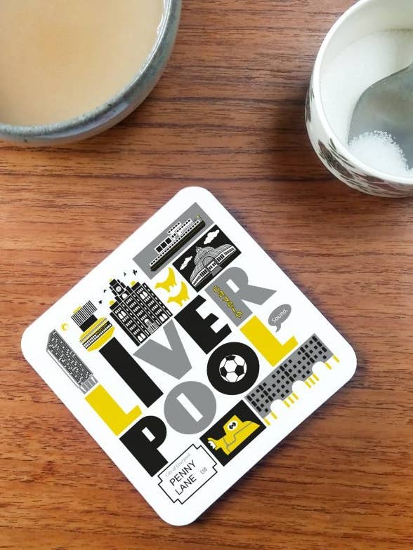 Liverpool Coaster voor wholesale door Susan Taylor Design