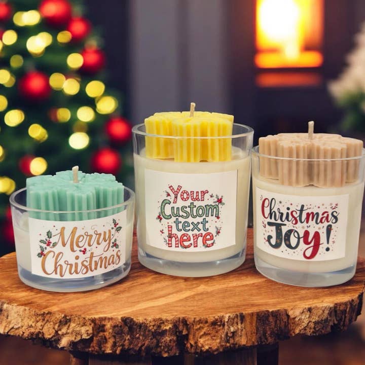 Velas de Navidad de soja personalizadas y hechas a mano para venta al por mayor de Karly’s Candles