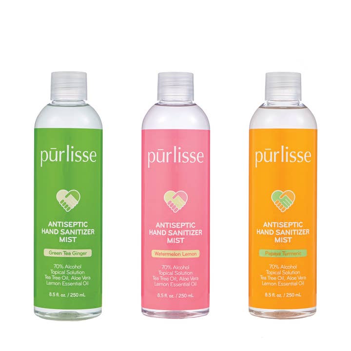 Scented Antiseptic Hand Sanitizer Mist Refill Trio 10.00% Off Auto renew for wholesale by Purlisse Beauty