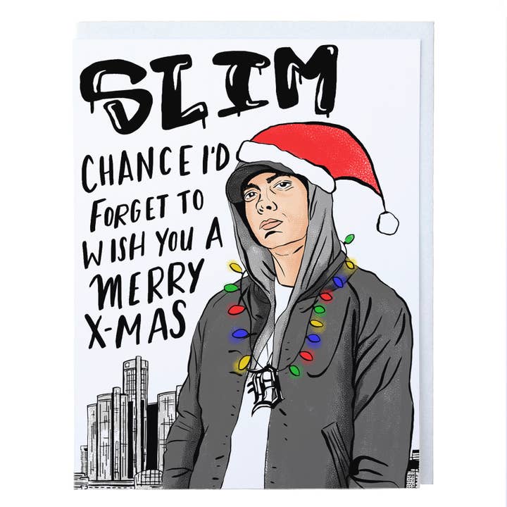 Eminem Christmas Card for wholesale by City Bird
