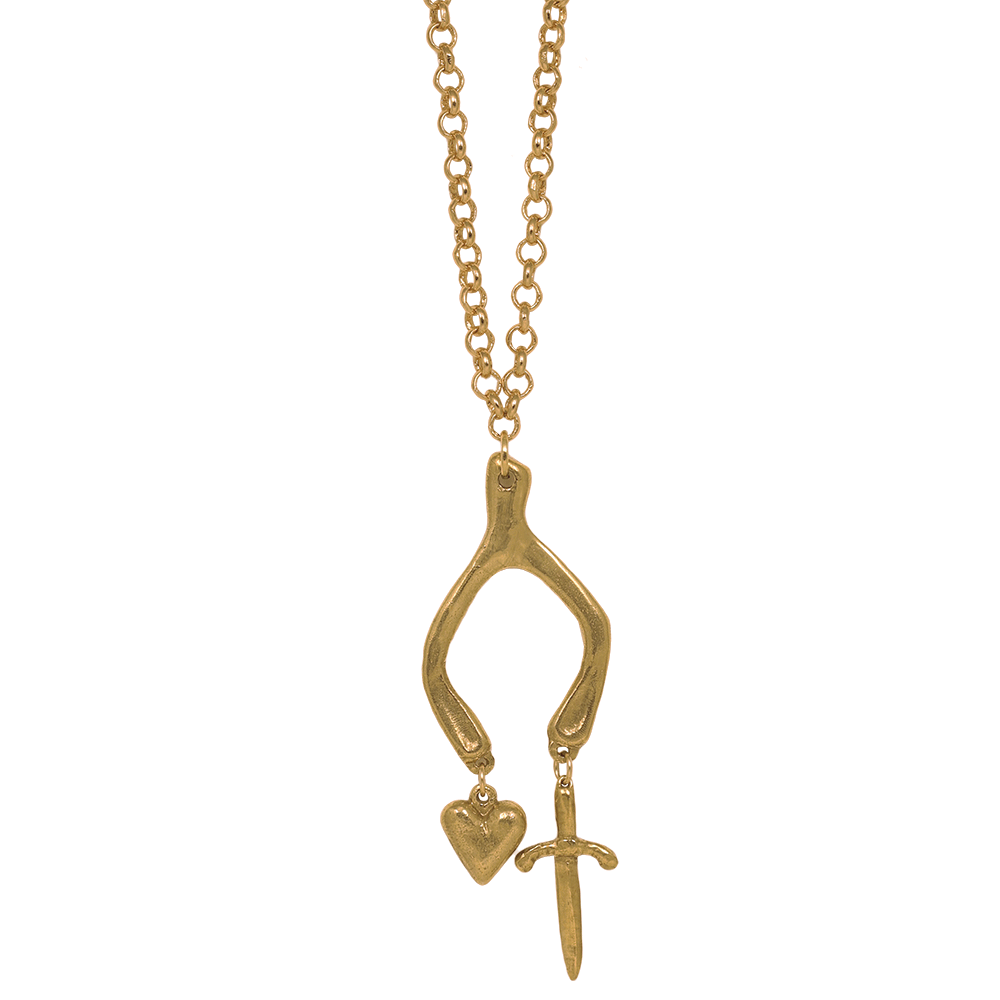 Line & Label - Vente Colliers à pendentif - Wishbone Cimaruta0