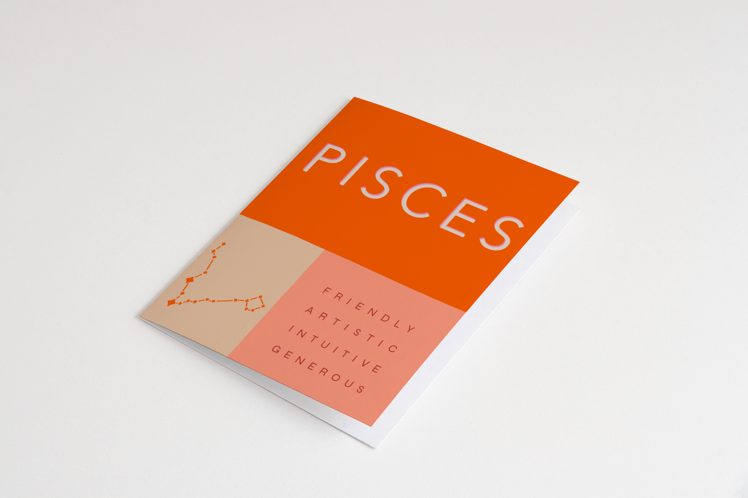 Bon Femmes – wholesale Birthday card – Pisces Zodiac Card1