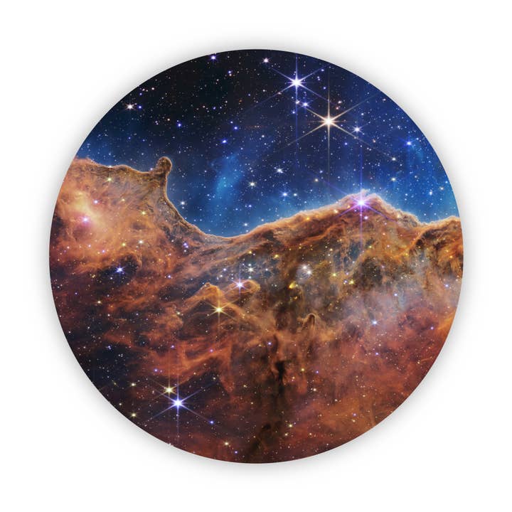 Big Moods - Wholesale Sticker - James Webb NASA Carina Nebula Circle Space Sticker