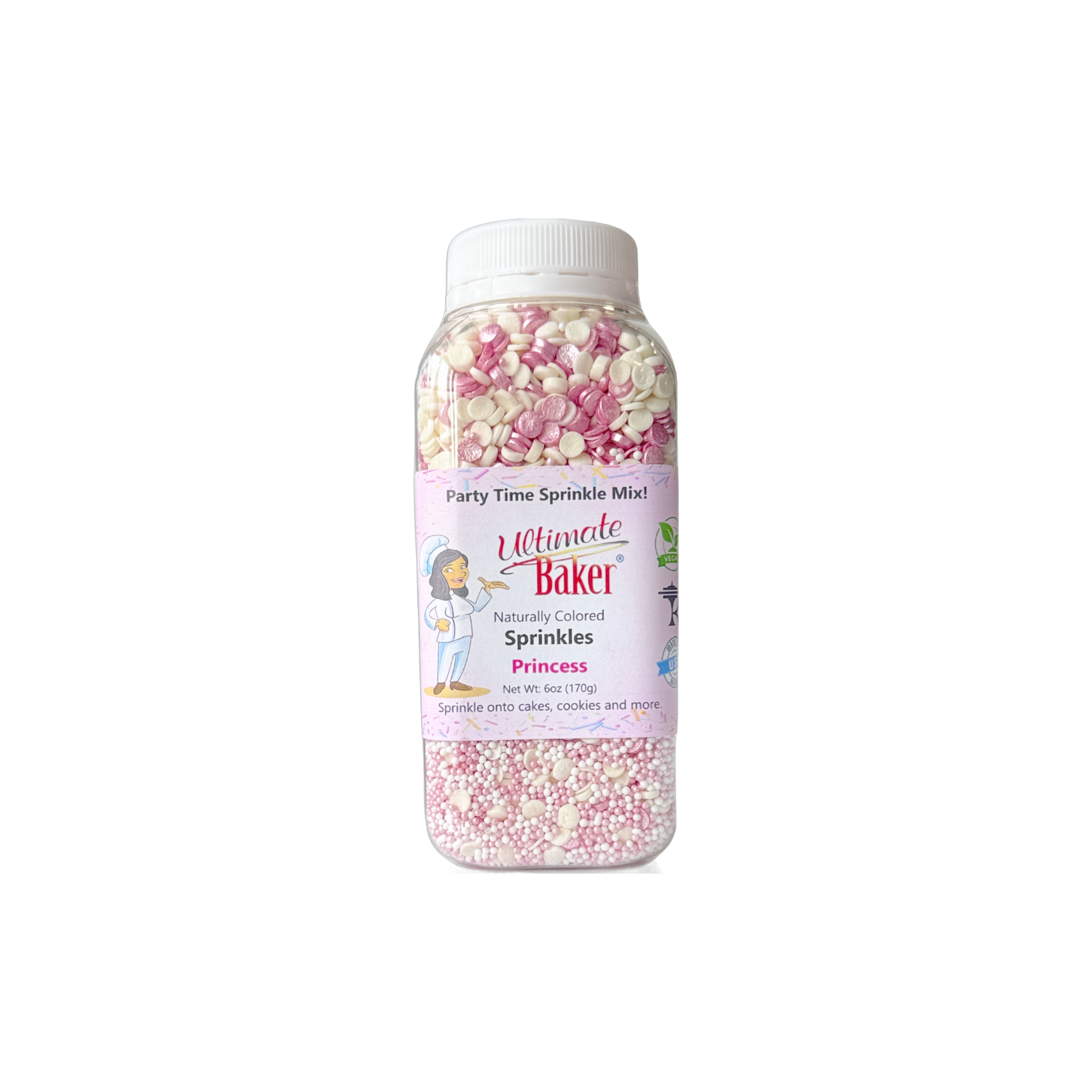 Ultimate Baker - Wholesale Sprinkles - Ultimate Baker Pearls Princess (1x6oz Retail)3