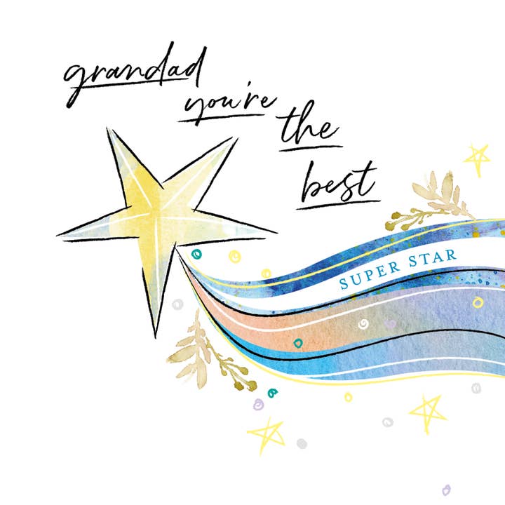 Abuelo, eres el mejor - estrella para venta al por mayor de Katie Phythian Design