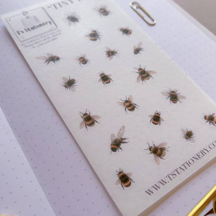 T's Stationery - Wholesale Sticker - "Tiny Bees"2