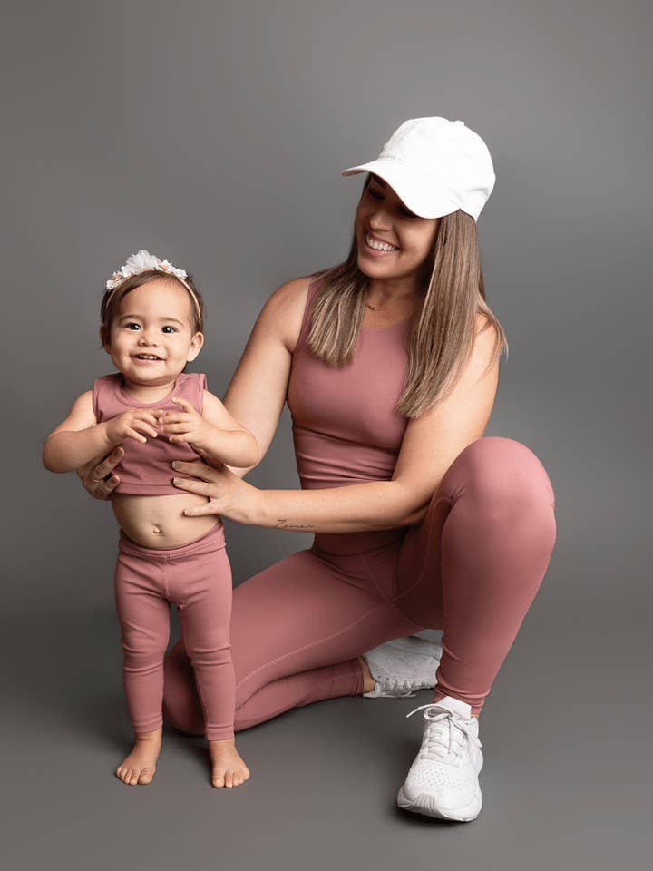 Ainsley Atletisk Tanktop - Rose Taupe for engroshandel hos Bailey's Blossoms