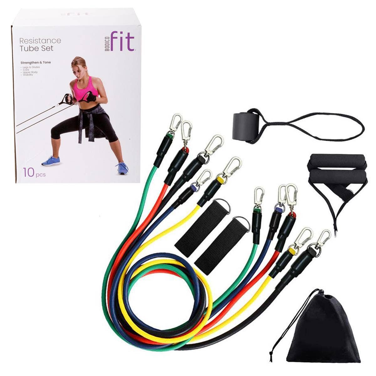 Bodico - Wholesale Fitness Equipment - Bodico 10pc Resistance Tube Set1