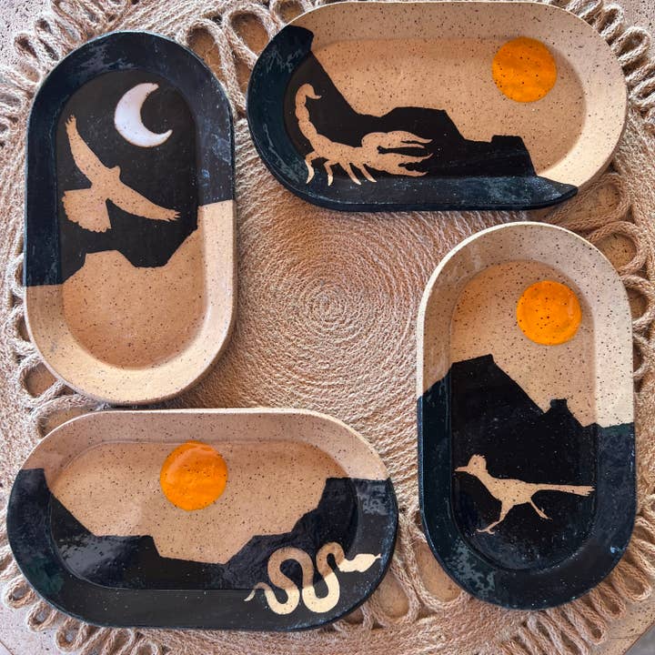 Tough Kitty Designs - Wholesale Jewelry Dish - Desert Silhouette Trinkets