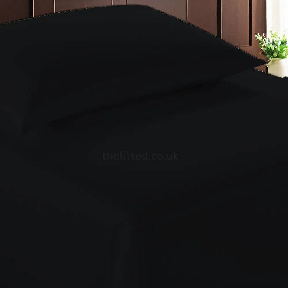 The Fitted Sheets – wholesale Bedding set – Black Mfiber Plain Duvet Cover Set with Matching Pillowcase0
