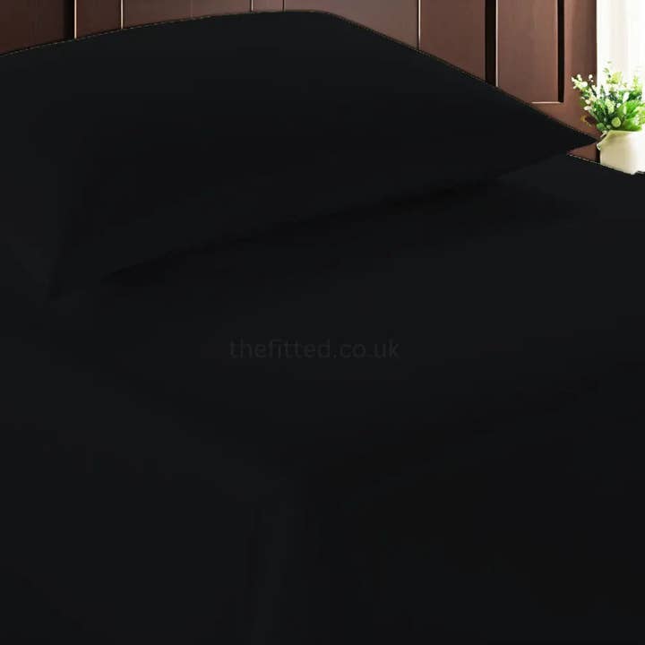 The Fitted Sheets – wholesale Bedding set – Black Mfiber Plain Duvet Cover Set with Matching Pillowcase