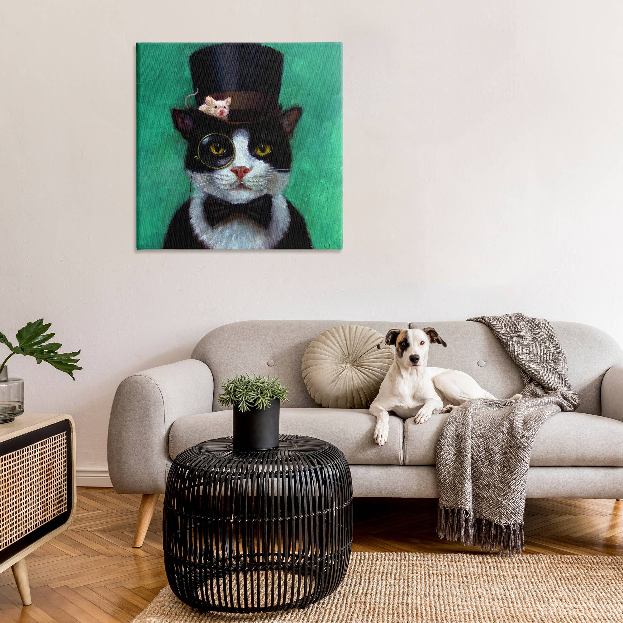Stupell Industries - Wholesale Wall Decor - Kids & Baby - Good Sir Top Hat Cat Canvas0