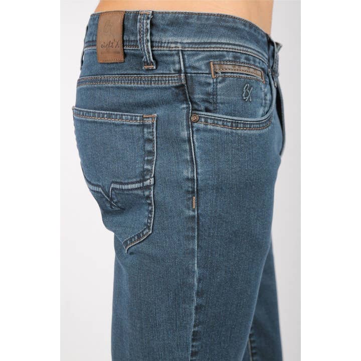 Blå Slim Fit Jeans #1023 -06 för wholesale av EIGHT X