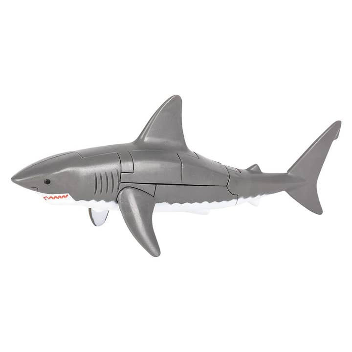 La Luna Bella - Toys - Vente Jouet classique – enfant - Jouets pour enfants GREAT WHITE SHARK ROBOT ACTION FIGURE LLB3