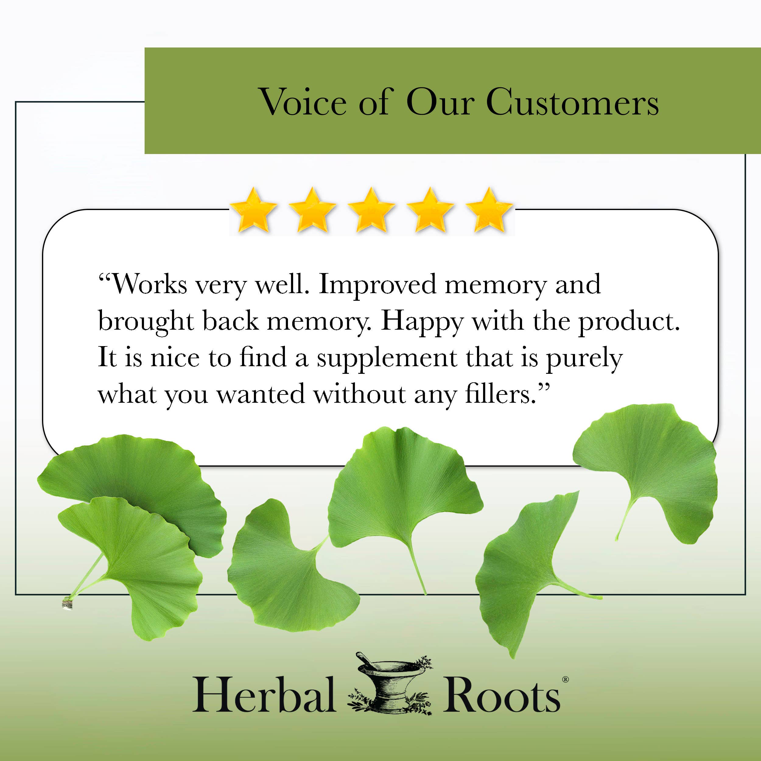 Herbal Roots – wholesale Oral supplement/vitamin – Herbal Roots Organic Ginkgo Biloba Capsules6
