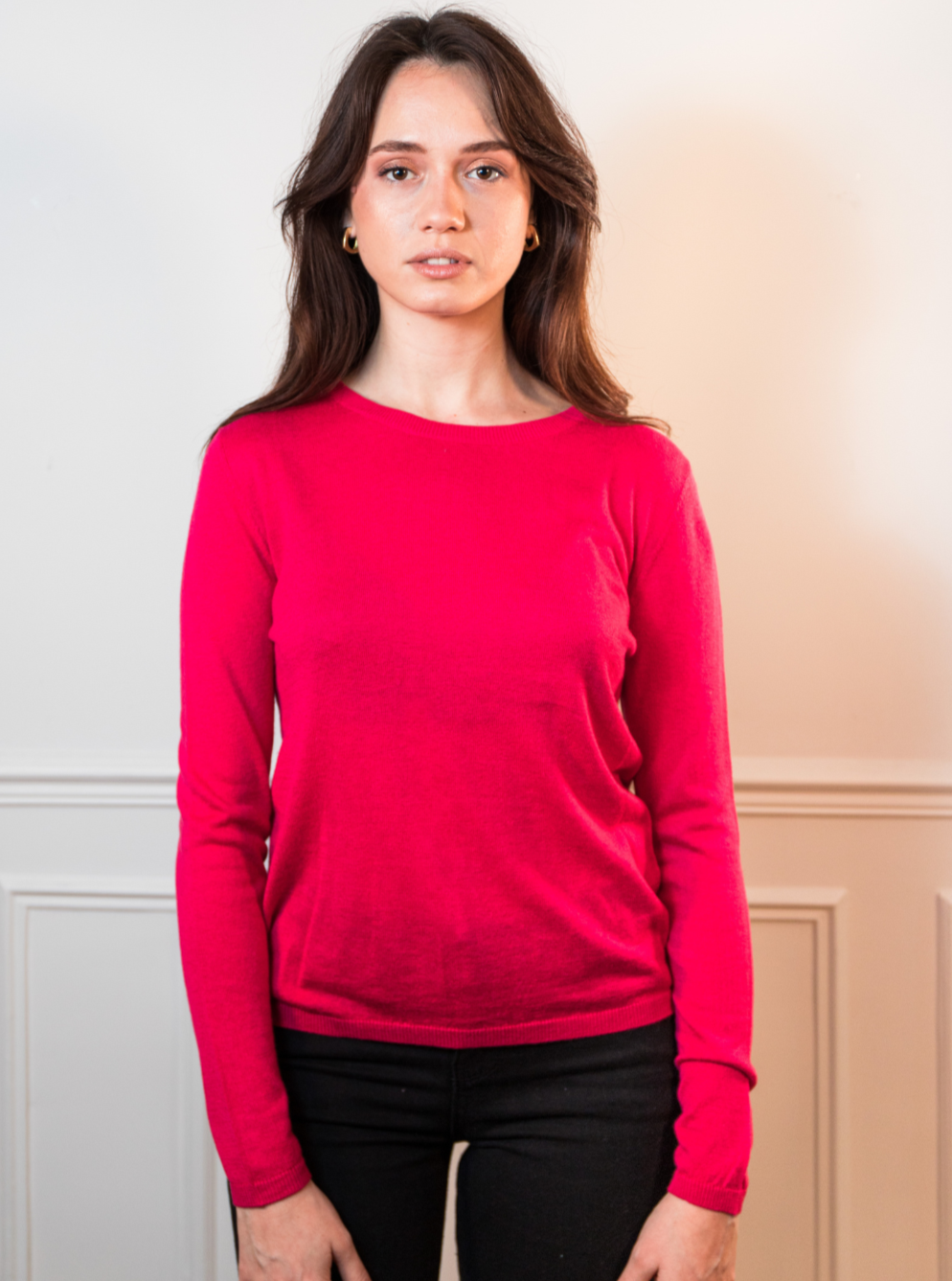 jw.atelier - Wholesale Knit Sweater - Women's - Round neck sweater in silk and cashmere22