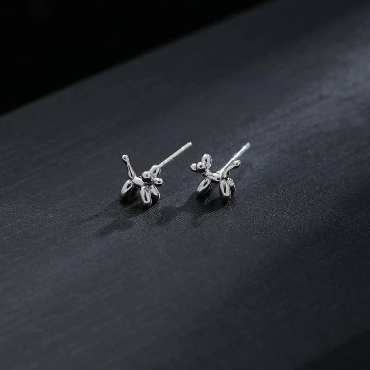 Moclein - Wholesale Stud/Post Earrings - Balloon Dog Minimalistic Stud Earrings5