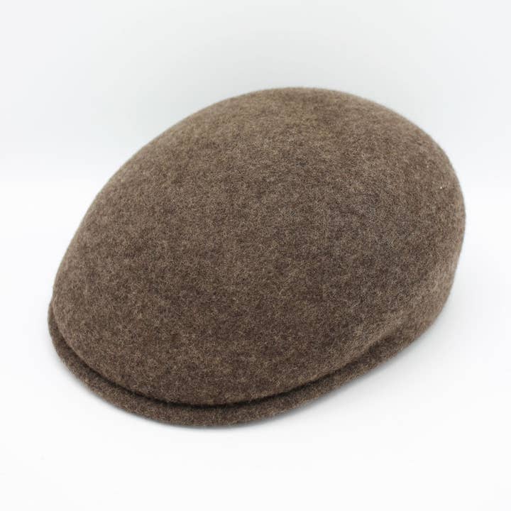 Hologramme Paris - Wholesale Newsboy/Schoolboy Hat - Unisex - Italian classic marl wool bombed cap0