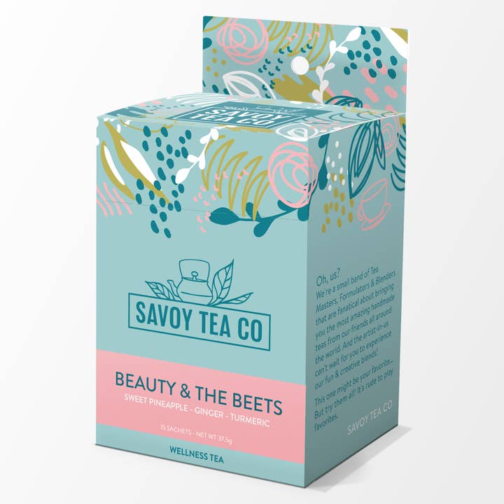 Beauty and the Beets Herbal Tea - 15 Tea Sachets for wholesale by Savoy Tea Co