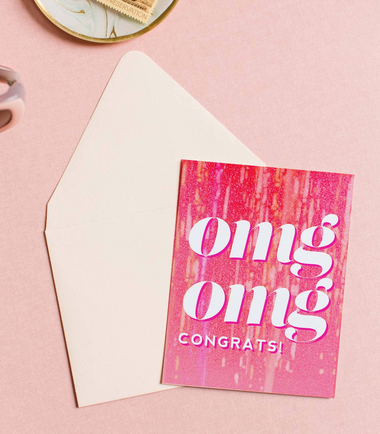 Kitty Meow Boutique - Wholesale Congratulations Card - Omg Congrats, Celebration & Congratulations Greeting Card1