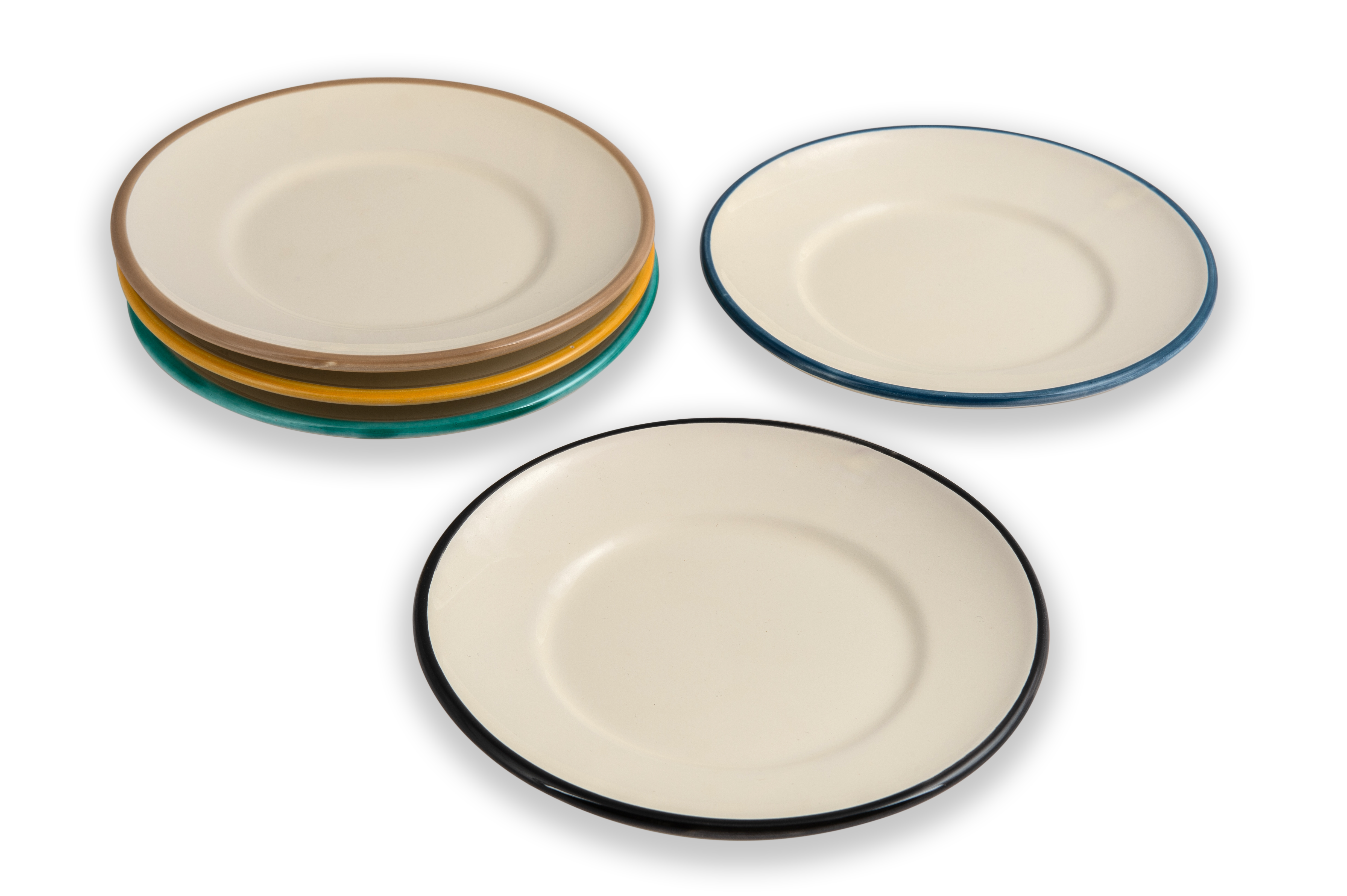 LOLIVA - Vente Assiette de service - Plat Plat diam. 25 cm - Ligne Bord3