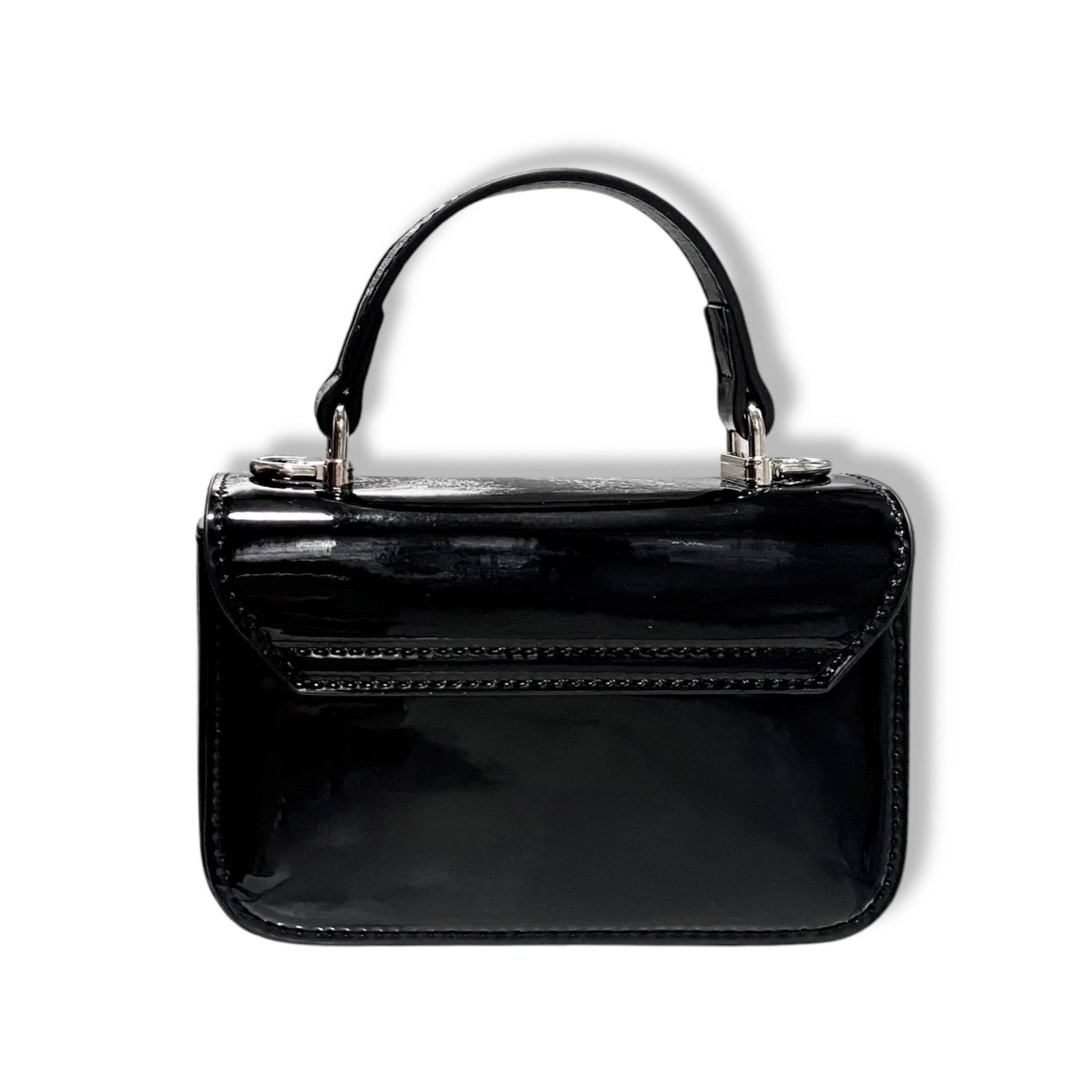 Doe a Dear - Vente Sac à bandoulière – enfant - B1383 Sac Verni Décoré de Strass (5 Couleurs)12