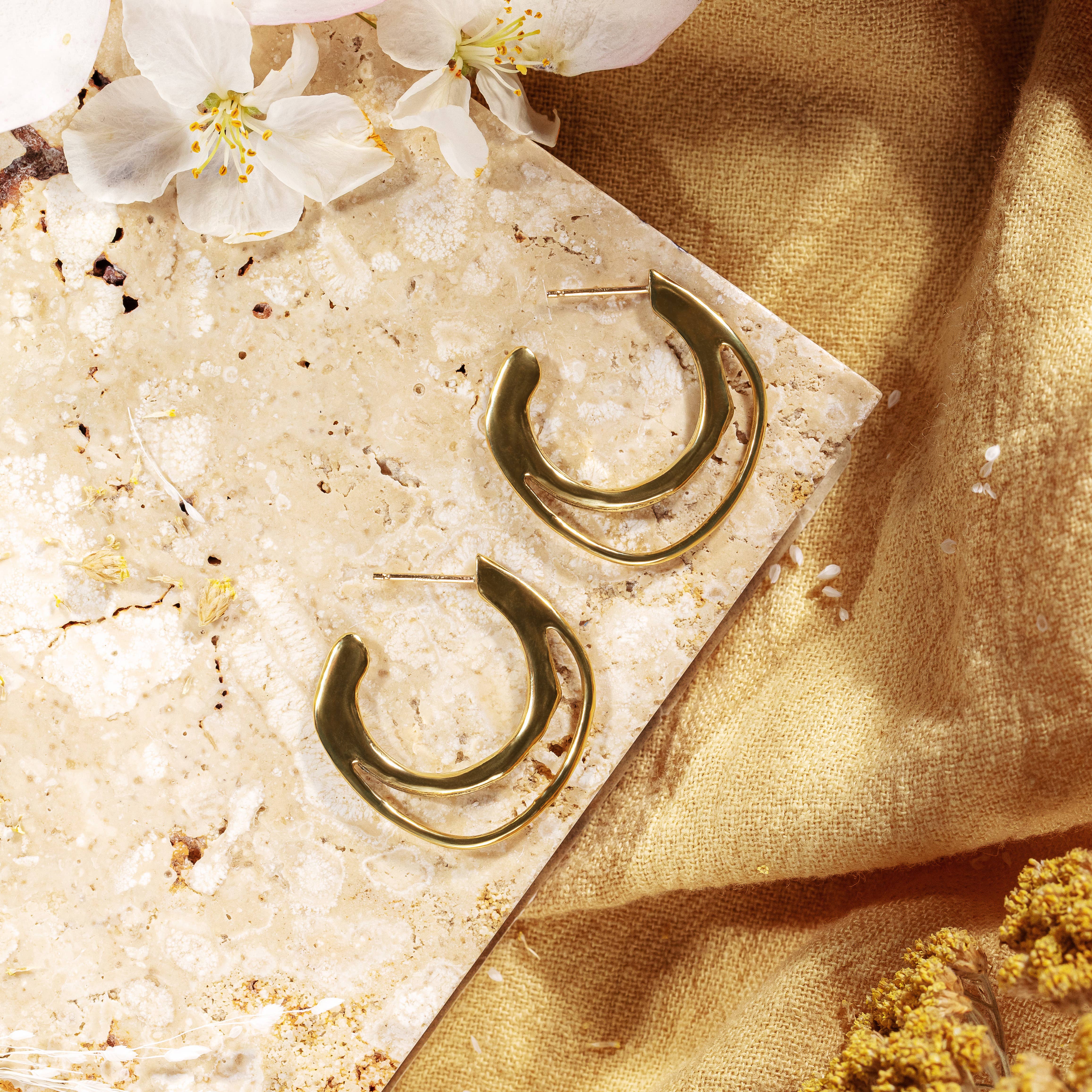 Goldeluxe Jewelry - Wholesale Hoop Earrings - Naiad Hoops2