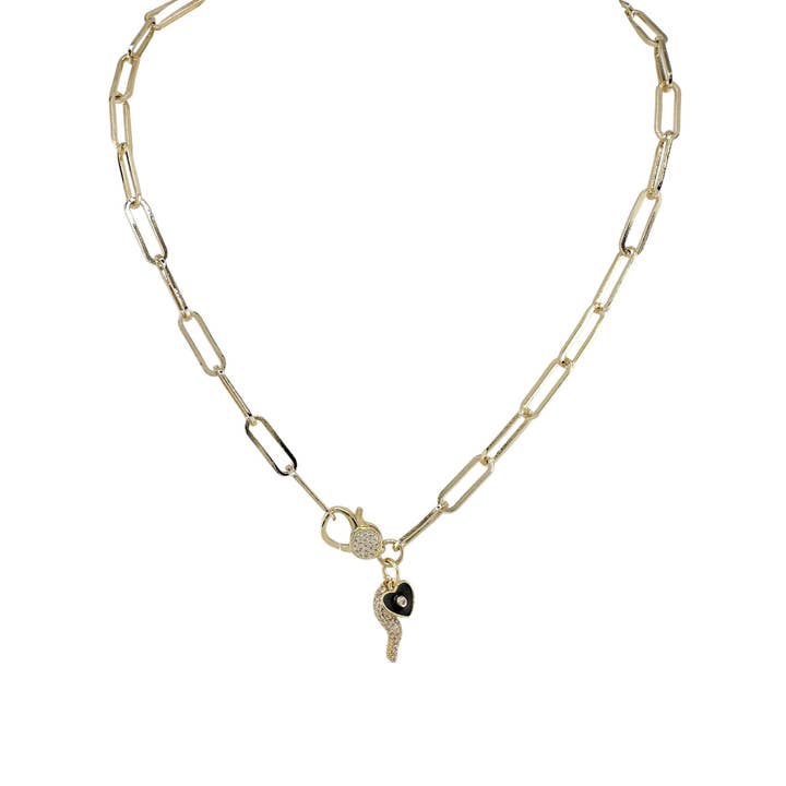 Collier Trombone en Corne Italienne Giovanni Pave pour la vente par Love, Lisa