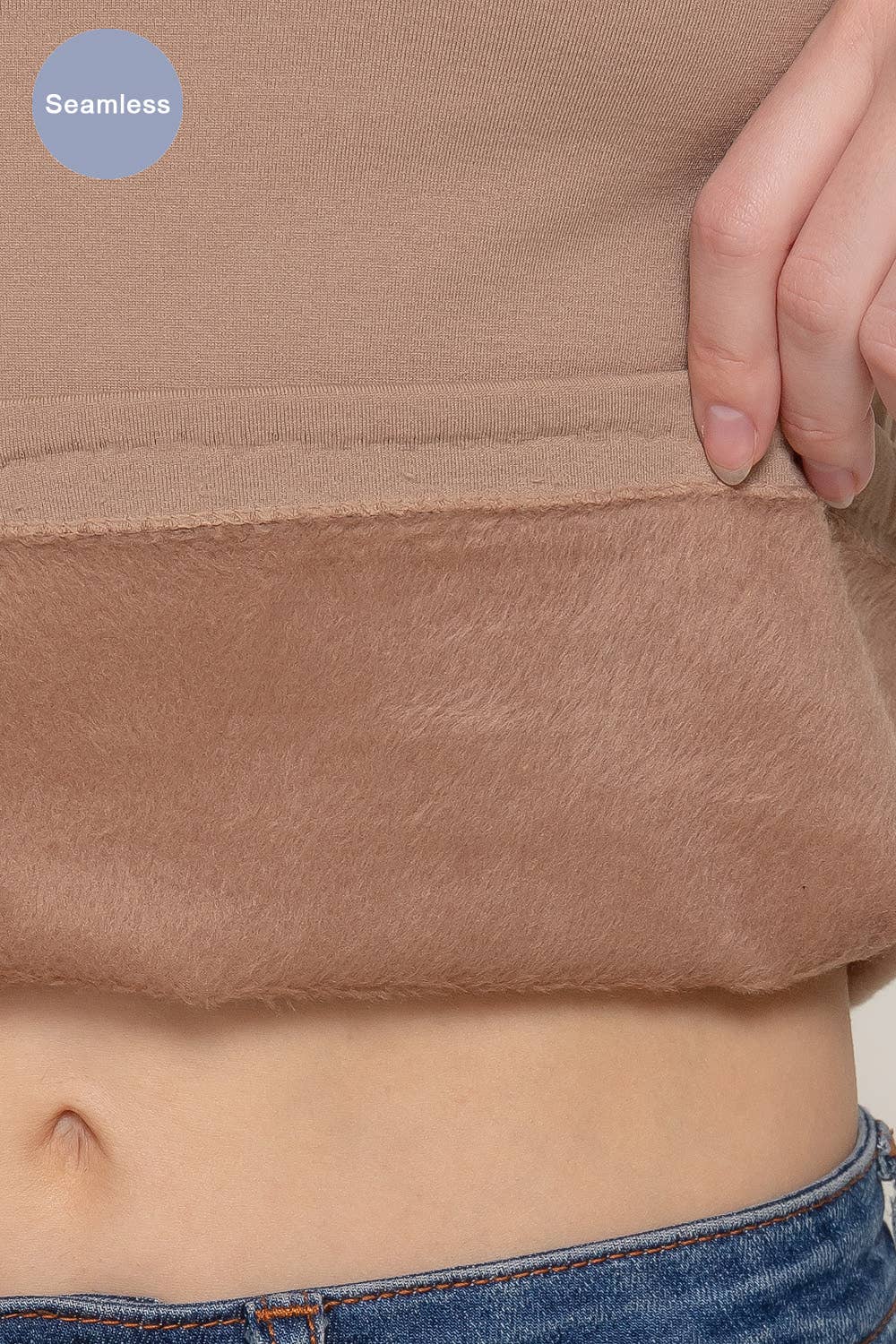 Active Basic | Active USA – Top de malha - Mulher por atacado – Top de manga comprida com gola redonda interior sem costura4