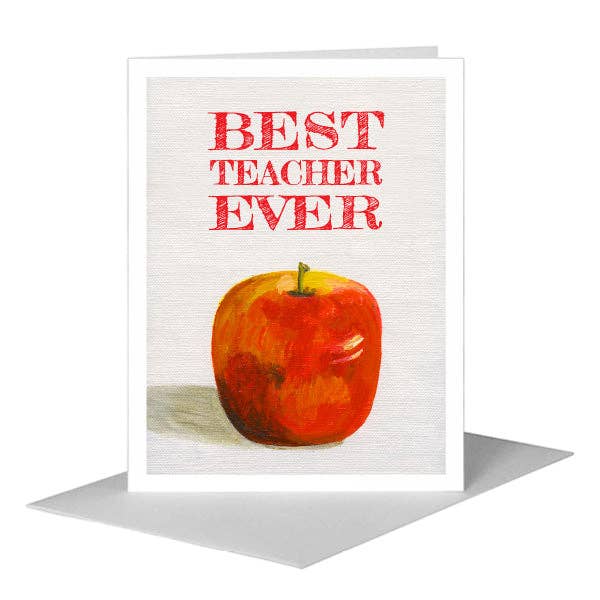 Red Apple, Greeting Card (#7732B) for wholesale by Printed Canvas