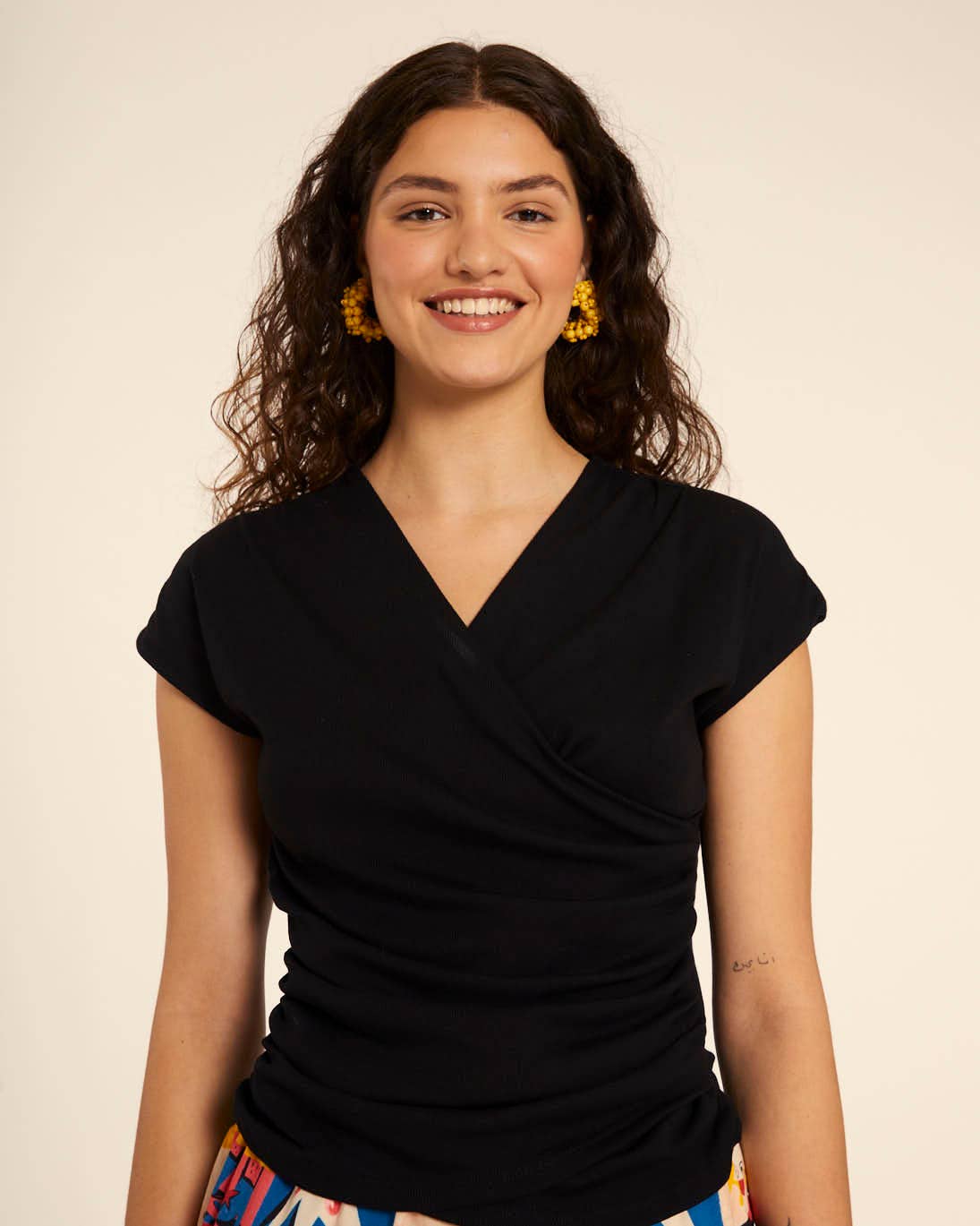 Pepaloves - Wholesale Knit Top - Women's - CAMISETA CRUZADA NEGRO0