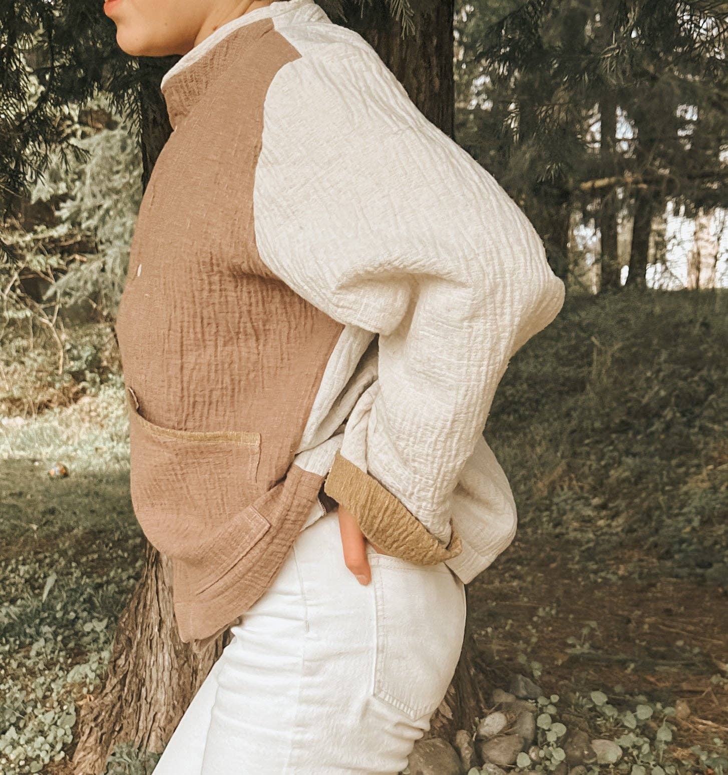 ISEE FABRIC - Wholesale Fabric - Double Sided Linen Cotton Woven Gauze4