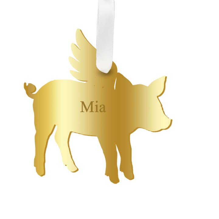 Personlig ängel gris prydnad - WS för wholesale av Moon and Lola