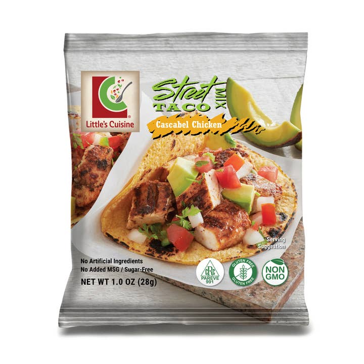 Little's Cuisine Street Taco Mix Cascabel Chicken 1 oz. for wholesale by Little's Cuisine