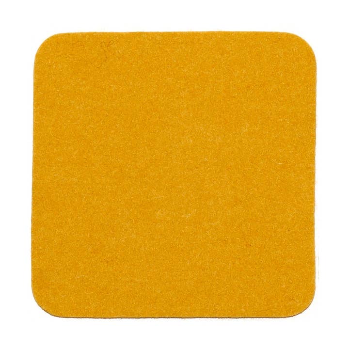 Square Coaster in 037 Saffron, 11cm for wholesale by Parkhaus Felt