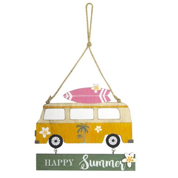 Nauticalia - Vente Pancarte - Panneau « Happy Summer » pour camping-car, 14 x 12 cm0
