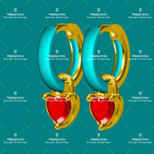 happyzzzsu – brincos huggies por atacado – Brincos de Diamante Coração Rosa Prata de 1ª Lei9