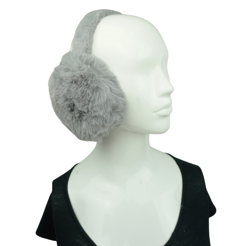 Anais – wholesale Öronvärmare - Dam – Enfärgad öronmuff i fuskpäls JC-030