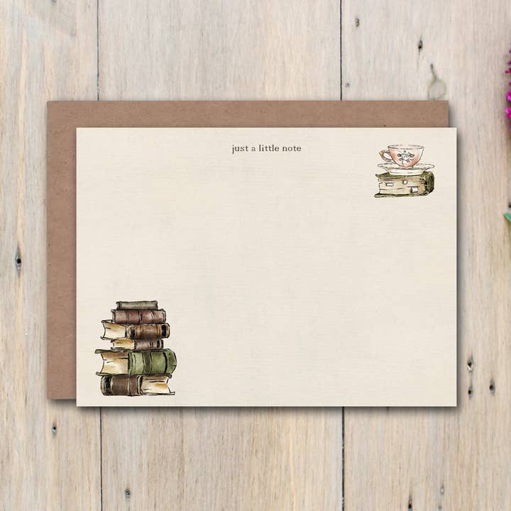 Set in scatola di libri e biglietti da tè piatti - Set di 15 per la vendita all'ingrosso da parte di Dearest Nicky / Mouse & Wren