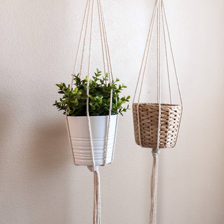 Sapling Fibers - Wholesale Hanging Planter - Simple Macrame Plant Hanger3