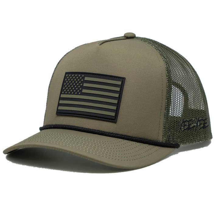 Yee Yee – wholesale Truckerkeps – Unisex – Militärgrön prestandakeps0