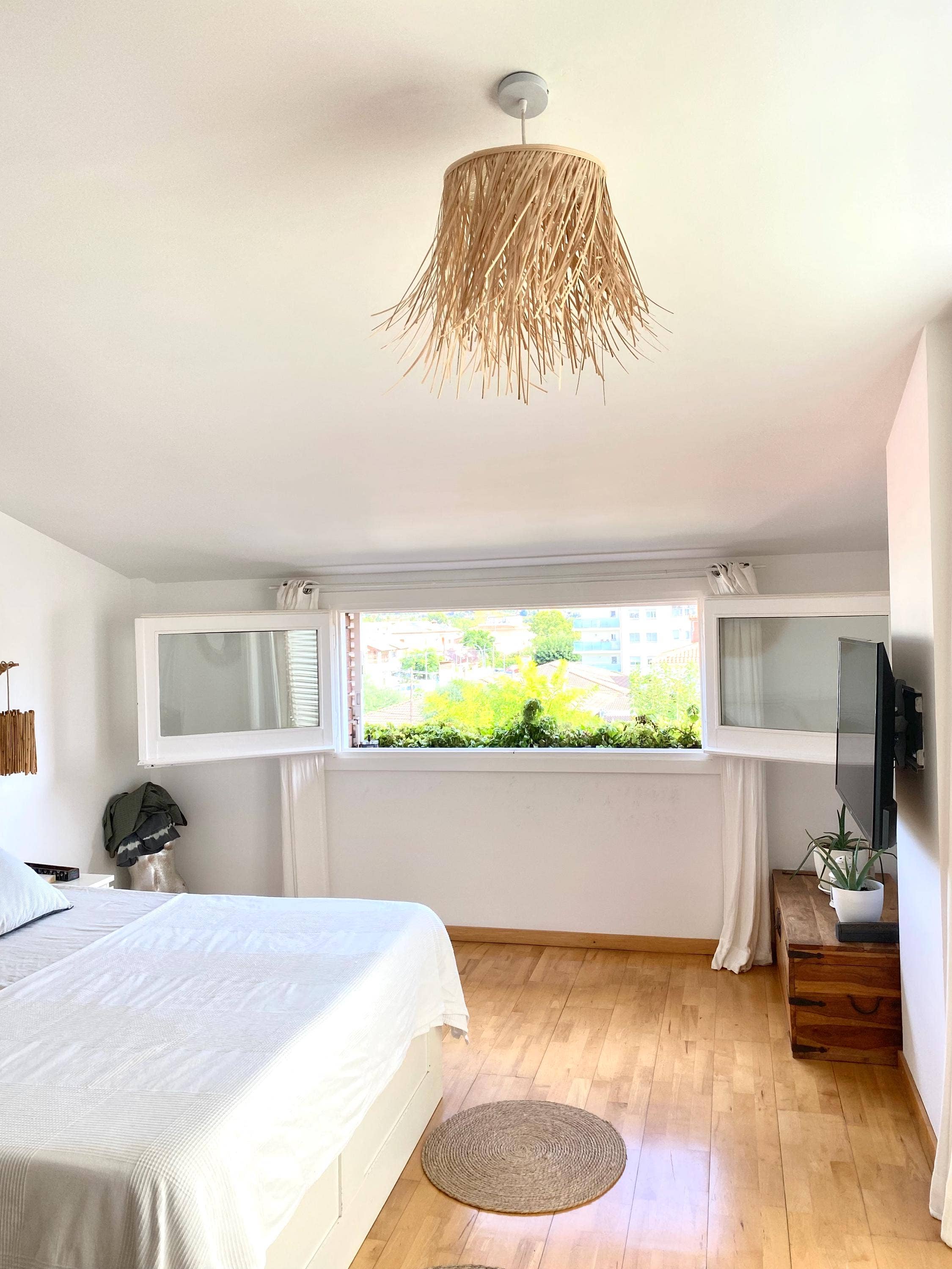 Geometrik Design - Wholesale Wall Stone - Natural Fiber Rattan Ceiling Lamp3