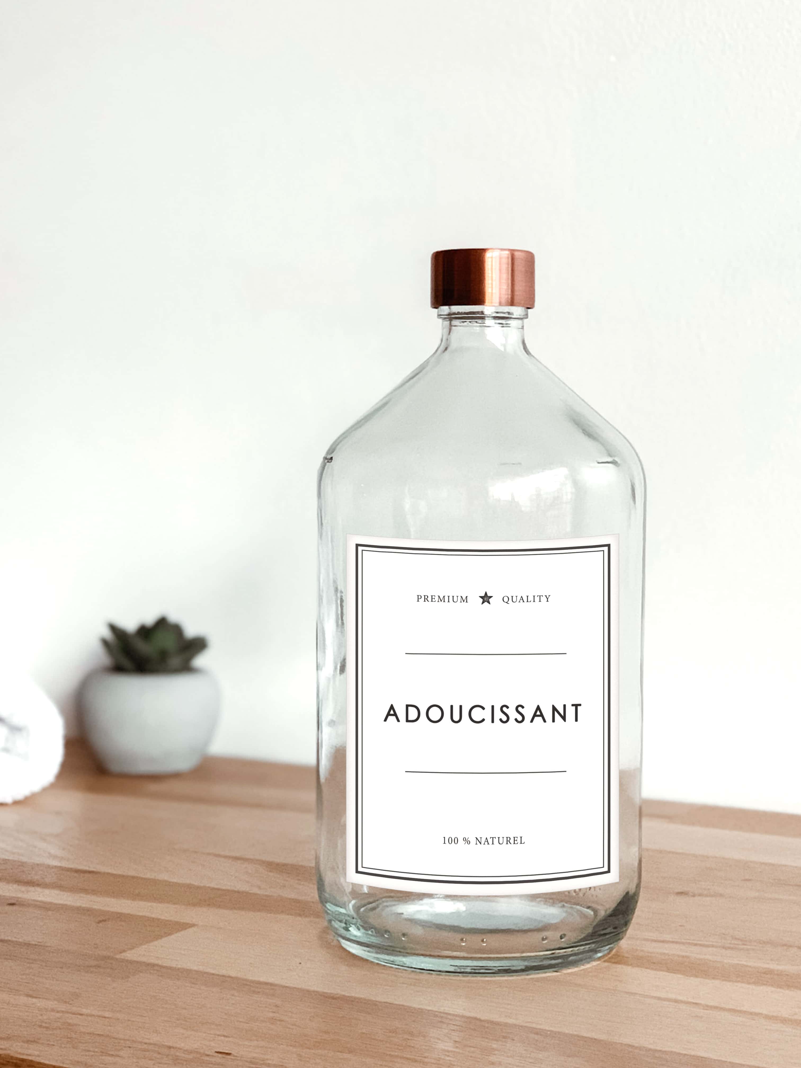 Les Flacons de l’Apothicaire - Wholesale Jar - fabric softener - clear bottle1