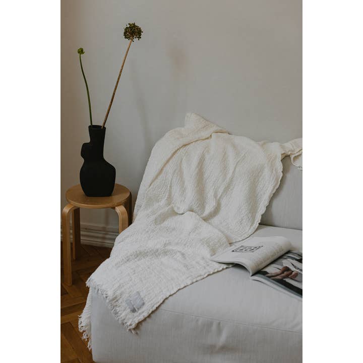 Linen Way Inc. - Wholesale Throw Blanket - Nantucket Linen Throw - Available in 9 Colors