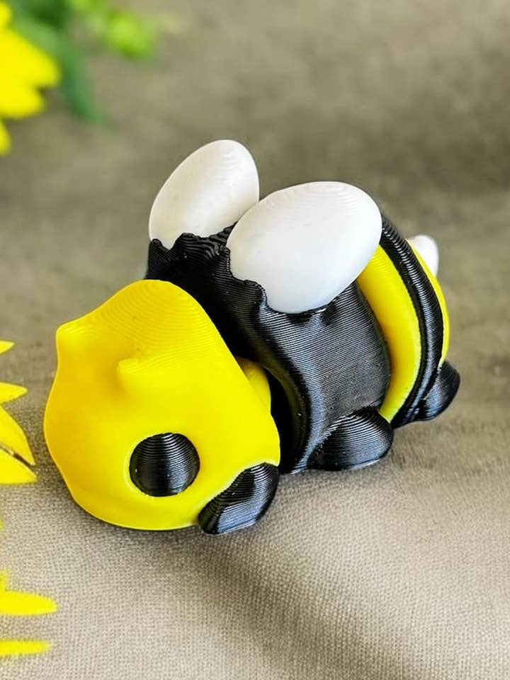 Mini Abelha 3D impressa miniaturas de inquietação animais de bolso por atacado de 3D in Paradise