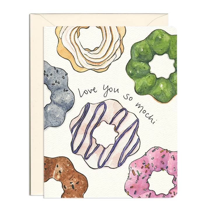 Ich liebe dich so Mochi Card für den Großhandel von Gotamago